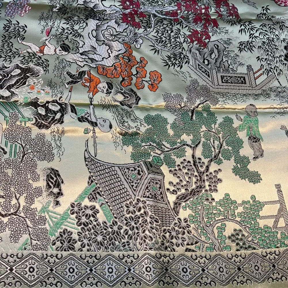 SALE! Chinese Colorful Silk Brocade Tapestry with Children Playing“Hangzhou”